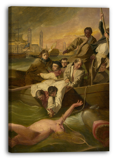 Leinwandbild Nach John Singleton Copley - Watson und der Hai