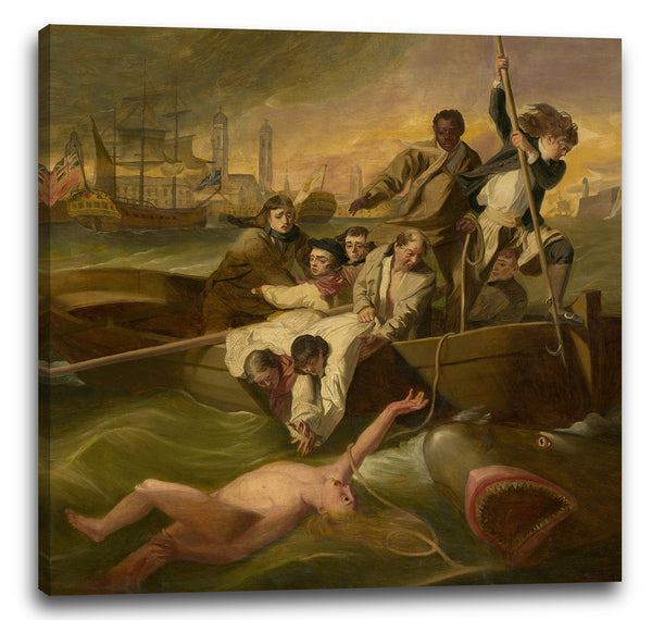 Leinwandbild Nach John Singleton Copley - Watson und der Hai