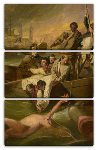 Leinwandbild Nach John Singleton Copley - Watson und der Hai