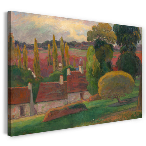 Leinwandbild Paul Gauguin - Ein Bauernhof in der Bretagne