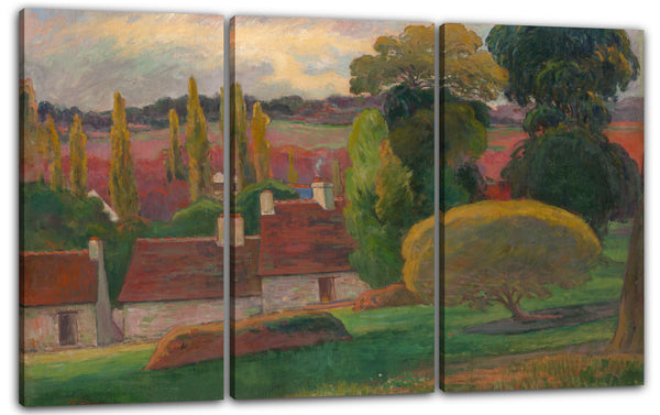 Leinwandbild Paul Gauguin - Ein Bauernhof in der Bretagne
