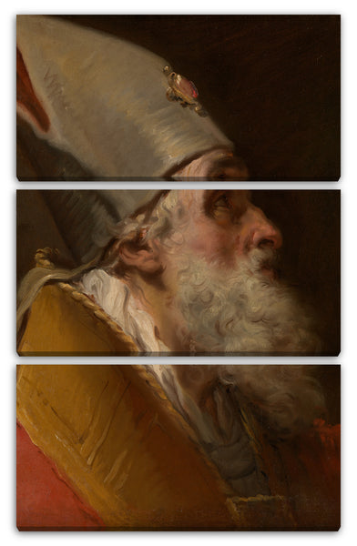 Leinwandbild Gaetano Gandolfi - Kopf eines Bischofs