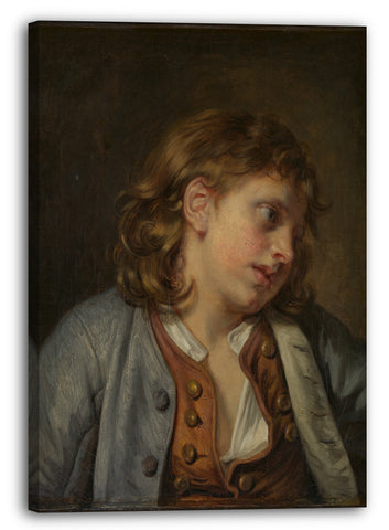Leinwandbild Jean-Baptiste Greuze - Kopf eines Jungen
