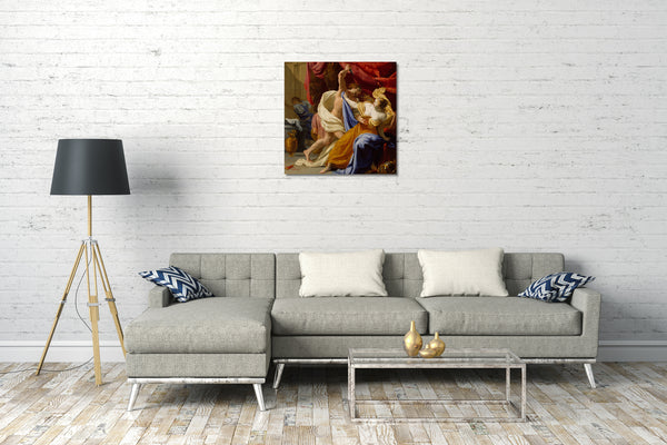 Leinwandbild Eustache Le Sueur - Die Plünderung von Tamar