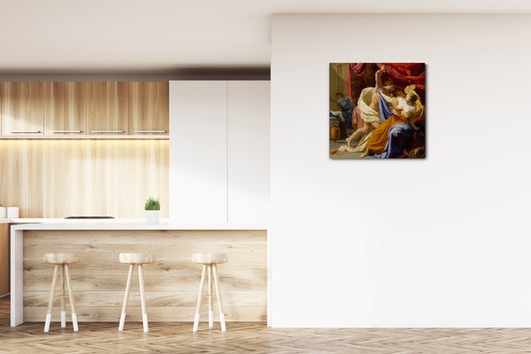 Leinwandbild Eustache Le Sueur - Die Plünderung von Tamar