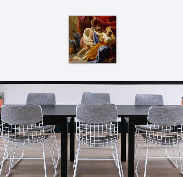 Leinwandbild Eustache Le Sueur - Die Plünderung von Tamar