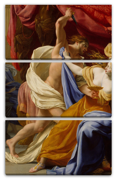 Leinwandbild Eustache Le Sueur - Die Plünderung von Tamar