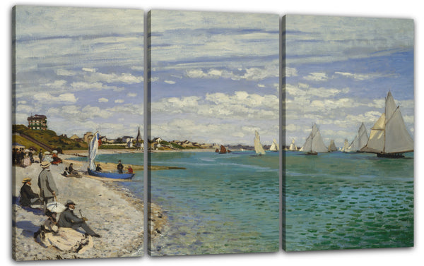 Leinwandbild Claude Monet - Regatta in Sainte-Adresse