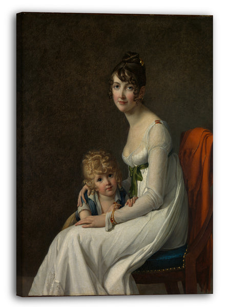 Leinwandbild Marie Guillemine Benoist - Madame Philippe Panon Desbassayns de Richemont (Jeanne Eglé Mourgue, 1778-1855) und ihr Sohn, Eugène (1800-1859)