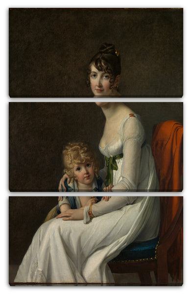 Leinwandbild Marie Guillemine Benoist - Madame Philippe Panon Desbassayns de Richemont (Jeanne Eglé Mourgue, 1778-1855) und ihr Sohn, Eugène (1800-1859)