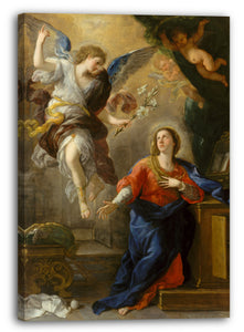 Leinwandbild Luca Giordano - Die Ankündigung