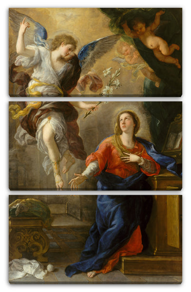 Leinwandbild Luca Giordano - Die Ankündigung