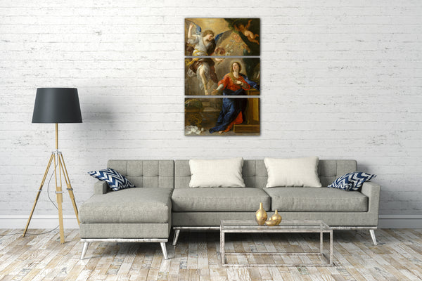 Leinwandbild Luca Giordano - Die Ankündigung