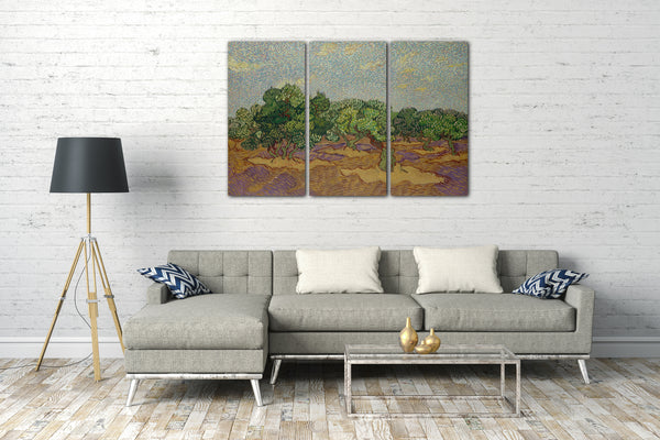 Leinwandbild Vincent van Gogh - Olivenbäume