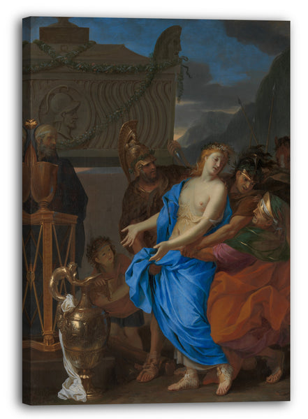 Leinwandbild Charles Le Brun - Das Opfer von Polyxena