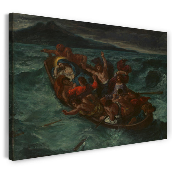 Leinwandbild Eugène Delacroix - Christus schläft während des Sturms