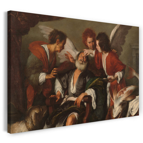 Leinwandbild Bernardo Strozzi - Tobias heilt die Blindheit seines Vaters