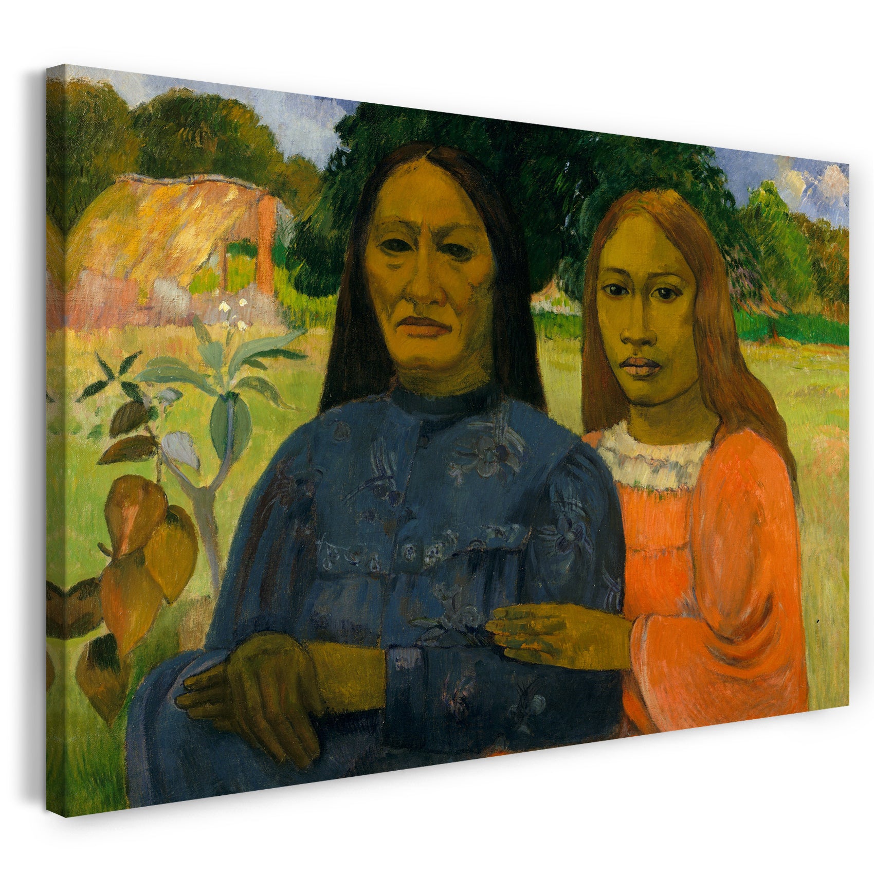 Leinwandbild Paul Gauguin - Zwei Frauen