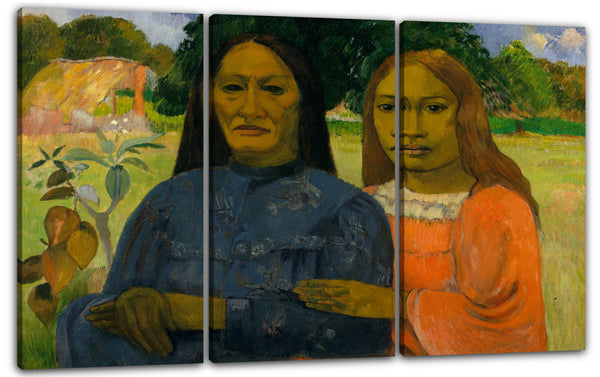 Leinwandbild Paul Gauguin - Zwei Frauen