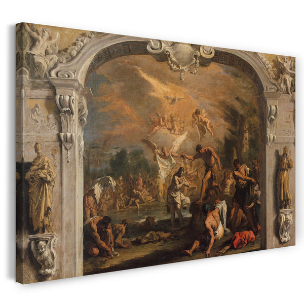 Leinwandbild Sebastiano Ricci - Die Taufe Christi
