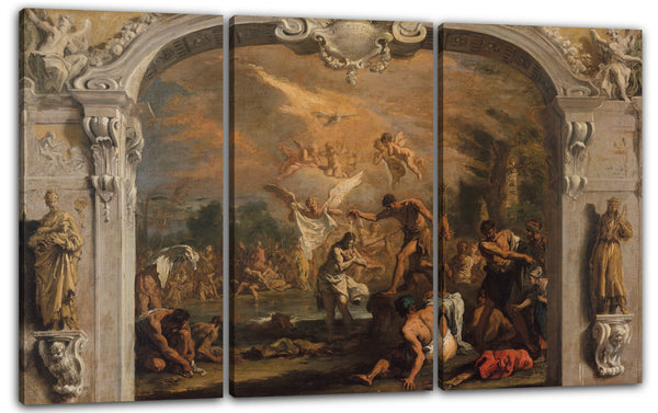 Leinwandbild Sebastiano Ricci - Die Taufe Christi