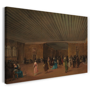 Leinwandbild Francesco Guardi - Der Ridotto Pubblico im Palazzo Dandolo
