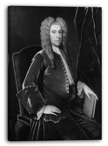 Leinwandbild Ehemals John Smibert zugeschrieben - Portrait eines Mannes