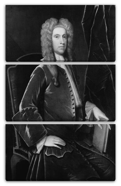 Leinwandbild Ehemals John Smibert zugeschrieben - Portrait eines Mannes