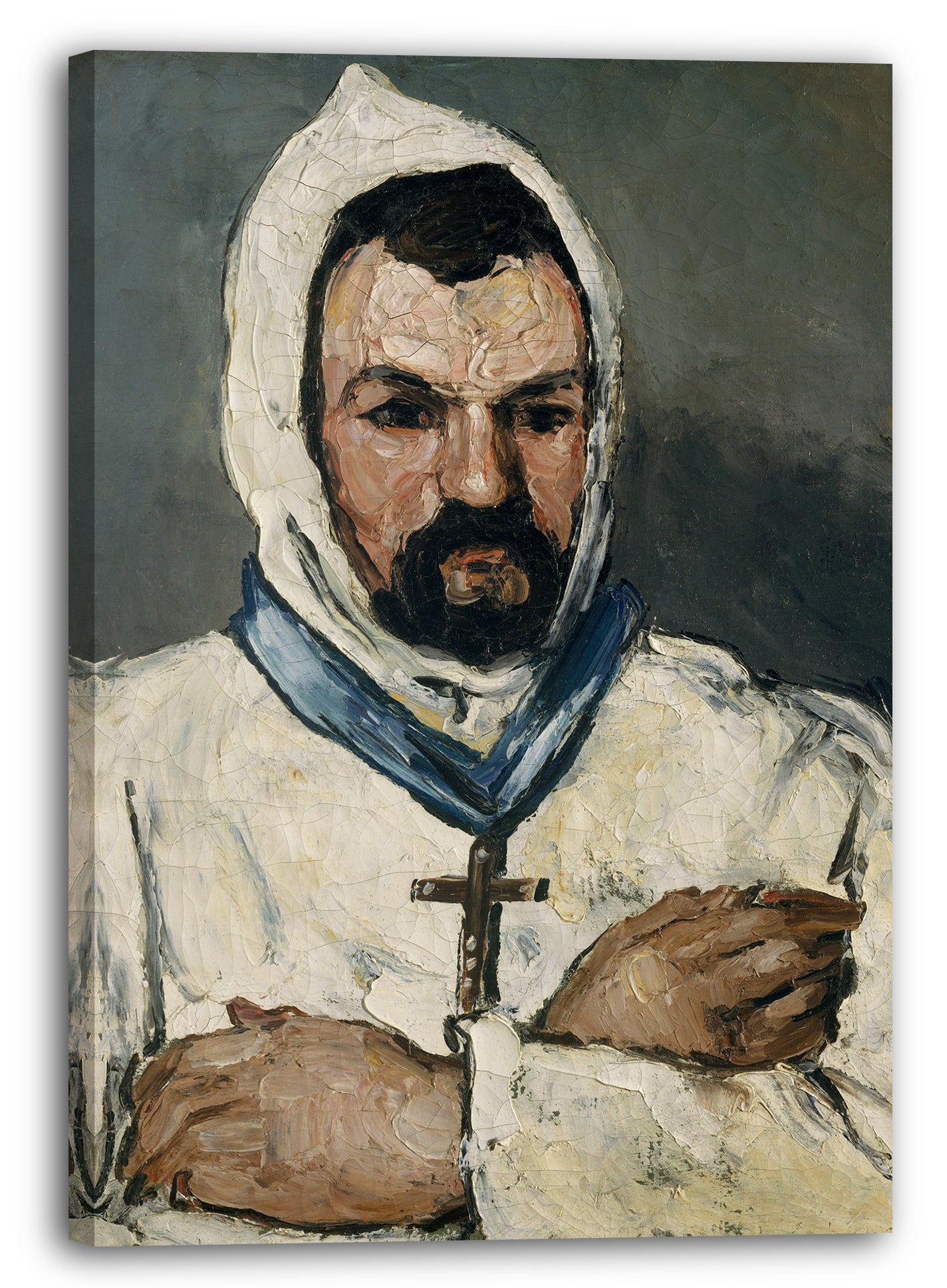 Leinwandbild Paul Cézanne - Antoine Dominique Sauveur Aubert (* 1817), der Onkel des Künstlers, als Mönch