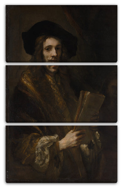 Leinwandbild Anhänger von Rembrandt - Porträt eines Mannes ("Der Auktionator")