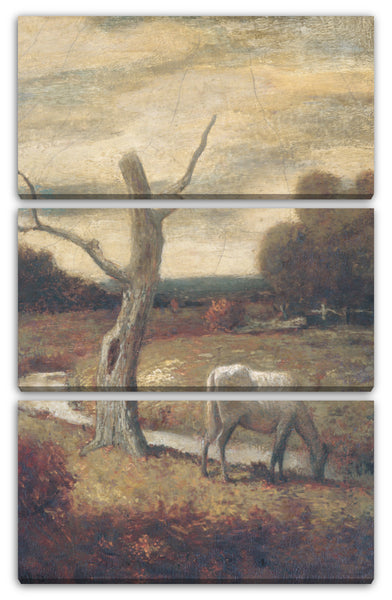 Leinwandbild Früher Albert Pinkham Ryder zugeschrieben - Herbst-Wiesen
