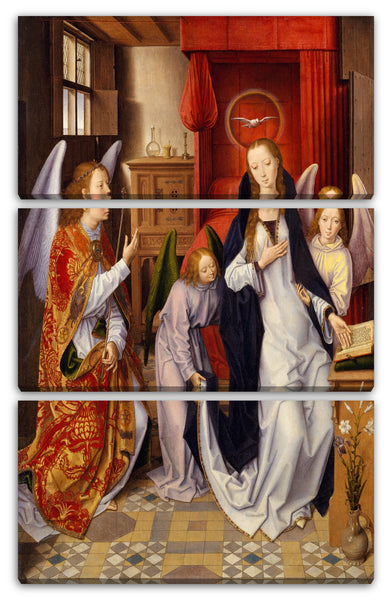 Leinwandbild Hans Memling - Die Ankündigung