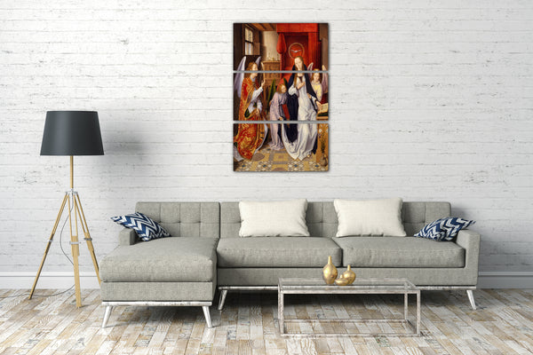 Leinwandbild Hans Memling - Die Ankündigung