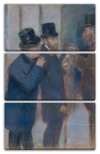 Leinwandbild Edgar Degas - Porträts an der Börse