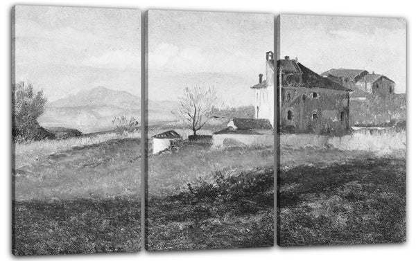 Leinwandbild George Henry Yewell - Kloster in der Nähe von Rom