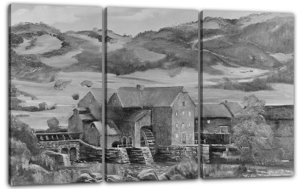 Leinwandbild John Lillie - Die alte Fabrik