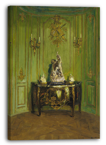 Leinwandbild Walter Gay - Der grüne Salon