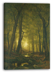 Leinwandbild Worthington Whittredge - Abend im Wald