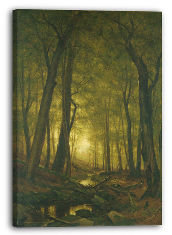 Leinwandbild Worthington Whittredge - Abend im Wald
