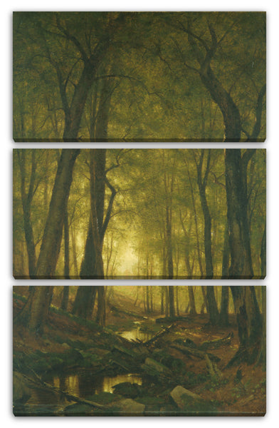 Leinwandbild Worthington Whittredge - Abend im Wald