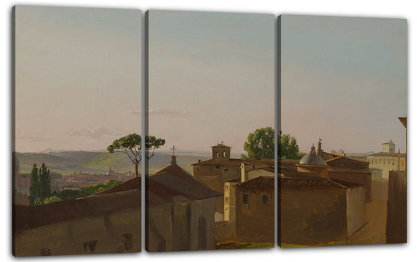 Leinwandbild Simon Denis - Blick auf den Quirinal Hügel, Rom