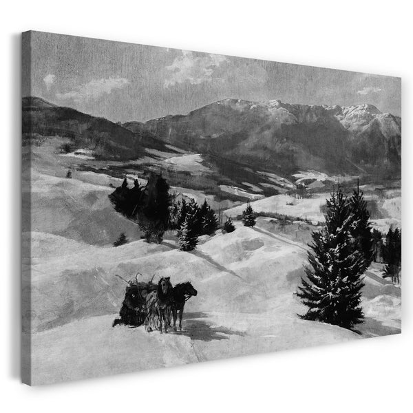 Leinwandbild Edward Martin Taber - Mount Mansfield im Winter