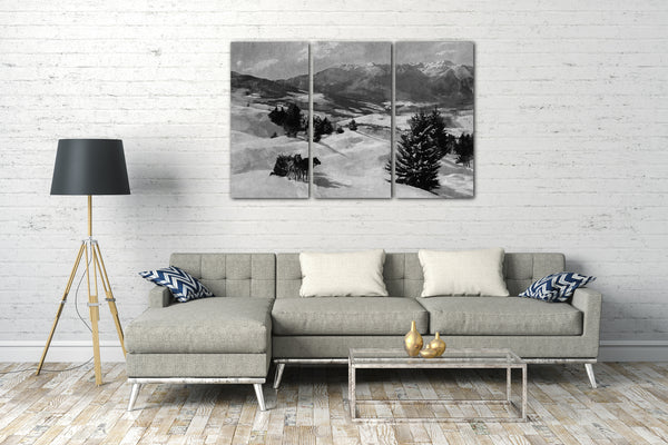 Leinwandbild Edward Martin Taber - Mount Mansfield im Winter