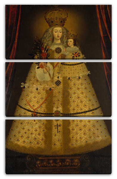 Leinwandbild Peruvian (Cuzco) Painter - Unsere Frau von Guápulo