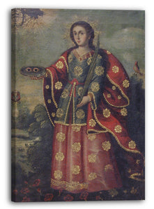 Leinwandbild 18. Jahrhundert - Heilige Lucia