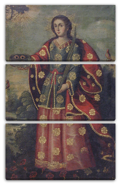 Leinwandbild 18. Jahrhundert - Heilige Lucia