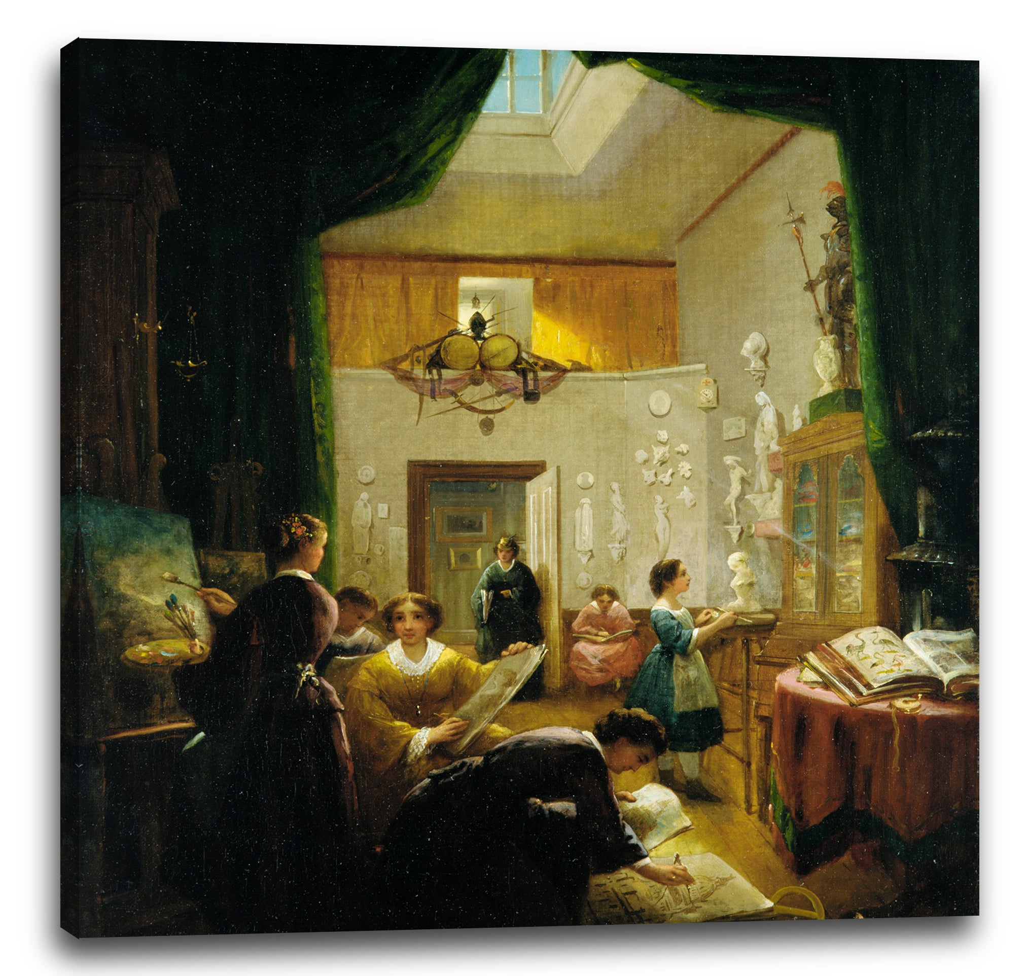 Leinwandbild Louis Lang - Frauen-Kunst-Unterricht