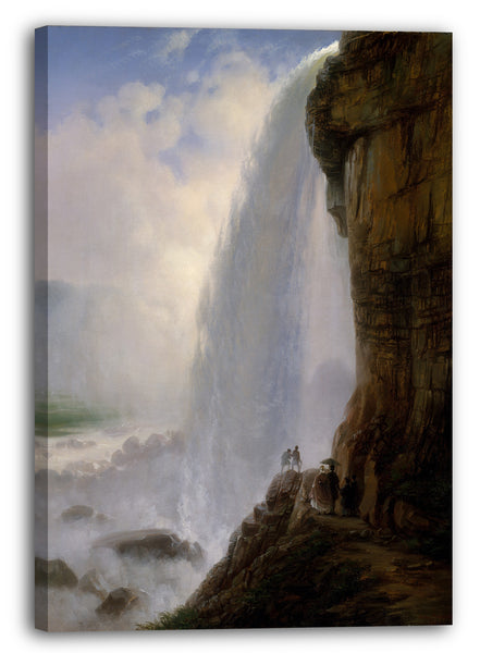 Leinwandbild Ferdinand Richardt - Unter den Niagarafällen