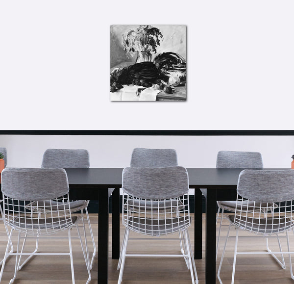 Leinwandbild Albert Sterner - Sellerie, Hahn und Schüssel