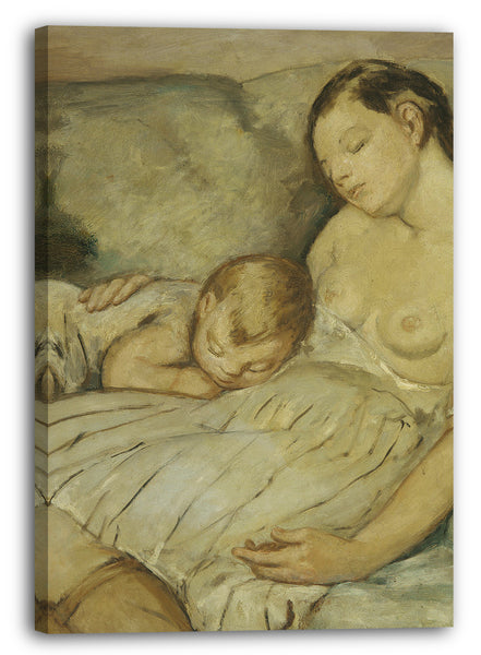 Leinwandbild Anne Goldthwaite - Das grüne Sofa